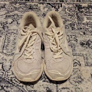 Asics Gel-Kayano 14 Cream and Gray Athletic Sneakers